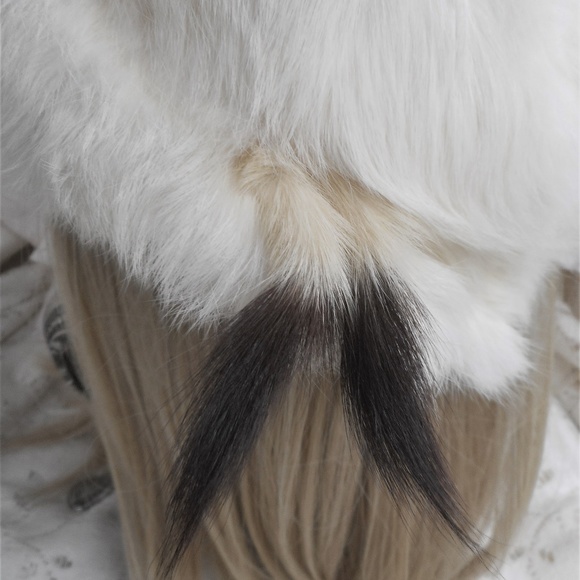 1950's White Rabbit Fur Fascinator Hat - Picture 3 of 8